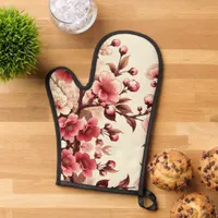 Cherry Blossom Oven Mitt