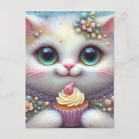 Cupcake Kitty Postcard