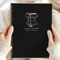 Vintage Corset Logo Lingerie Boutique Business Planner