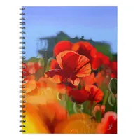The poppy house - oil painting notebook