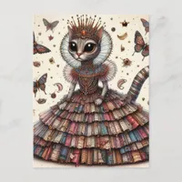 Adorable Queen Cat Postcard