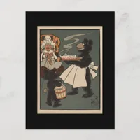 Tea Time Bears Postcard
