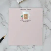 Minimalist Welcoming Front Door Real Estate Agent Notepad