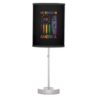 Patriotic Protest No Kings In America Table Lamp