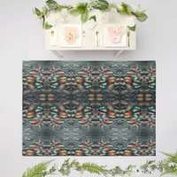 Stone Painting on Floor Outdoor Rug