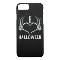 Halloween Skeleton Hands Heart Cute Women Girls Ki iPhone 8/7 Case