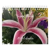 2024 Tropical Flowers Calendar