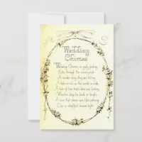 Vintage Wedding Poem, Wedding Save The Date