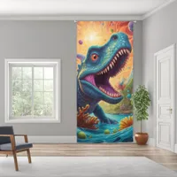 Dinosaur in Space: Cosmic Adventure for Kid Blackout Curtains