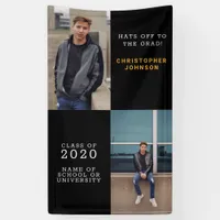 Trendy Vertical Photo Collage Graduation Banner