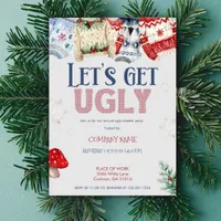 Funny Ugly Sweater Corporate Christmas Party  Invitation