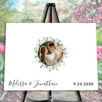 Eucalyptus Photo Wedding Guest Book Alternative 
