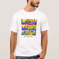 They Them Theirs Pronouns Rainbow Tie Dye T-Shirt