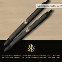 Black Business Logo Promotional Pen