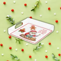 Santa Saving Christmas One Batch at a Time | Acrylic Tray