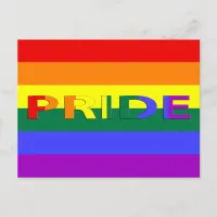 LGBT Pride Rainbow Flag Postcard