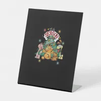 Classic Christmas Tis The Season Odie Arlene Pedestal Sign