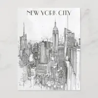 New York City Travel Postcard