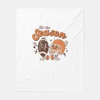 Tis The Season Football Retro Halloween Creative S Fleece Blanket