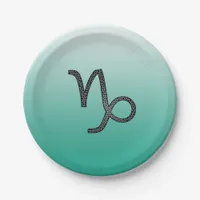 Happy Birthday Capricorn Horoscope Zodiac Paper Plates