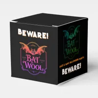 BEWARE Bat Wool Halloween Party Cute Spooky Candy Favor Boxes