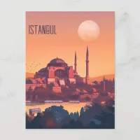 Travel to Istanbul Postcard