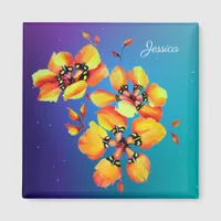 Sparaxis Harlequin Grandiflora Cape Watercolor Magnet