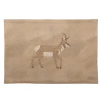 Southwest Pronghorn Walking Antelope Petroglyph Cloth Placemat