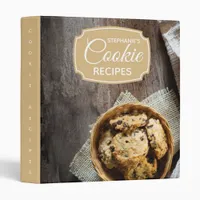 Personalized Family Cookbook Cookie Recipe 3 Ring Binder