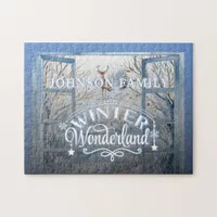 Christmas Watercolor Winter Wonderland Decoration Jigsaw Puzzle