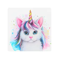 Unicorn Kitten  Metal Print
