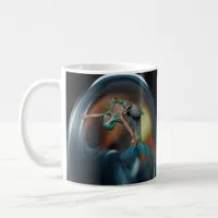 Cute Mermaid Joyfully Swimming  Coffee Mug