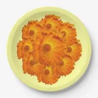 Paper Plate - Calendula Blossoms