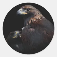 Golden Eagles: Beauties Thru the Bars Classic Round Sticker