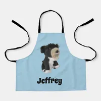 Apron - Black and White Toy Dog