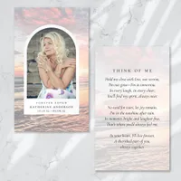 Forever Loved Beach Ocean Memorial Card