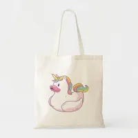 Unicorn Rubber Duck Tote Bag
