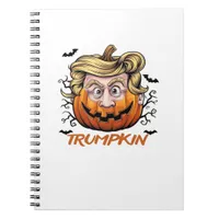 Hair Funny Pumpkin Halloween Boo - Political Humor Notebook
