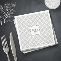 Simply Minimalist Wedding Black ID523 Napkins