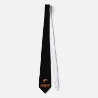 Halloween Suffering Text Neck Tie