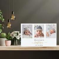 Baptism custom photo modern boy girl  guest book