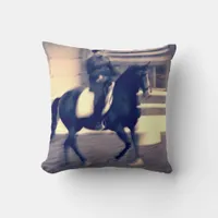 Dressage Abstract Throw Pillow