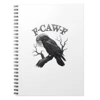 Crow, F-Caw-F Funny Bird Moon Gothic Tri-Blend Cre Notebook