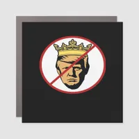 No Kings Anti Creative Classic Design Car Magnet