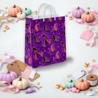 Spooky Purple Witch Hat Halloween Small Gift Bag