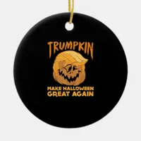 Trumpkin Make Halloween Great Again Funny Politica Ceramic Ornament