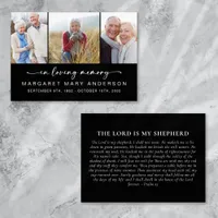 In Loving Memory 3 Photos Funeral Memorial Card