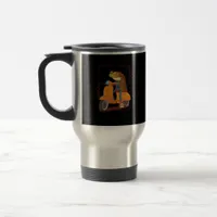 Frog  Scooter Mushroom Goblincore Academia Aesthet Travel Mug