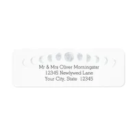 Wedding | Dusty Blue Over the Moon in Love Label