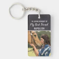 In Loving Memory Horse Keychain